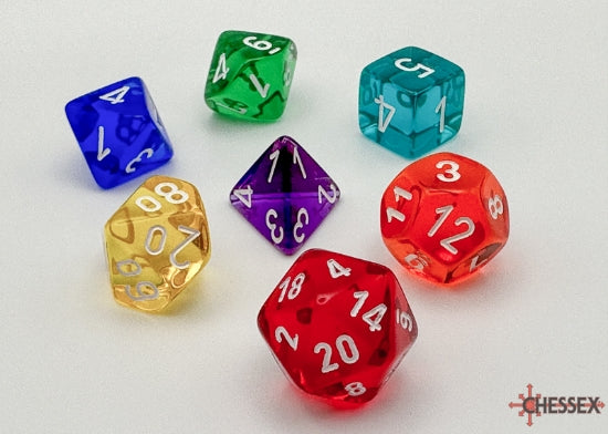 Prism Translucent GM & Beginner Player Polyhedral 7-Die Set
