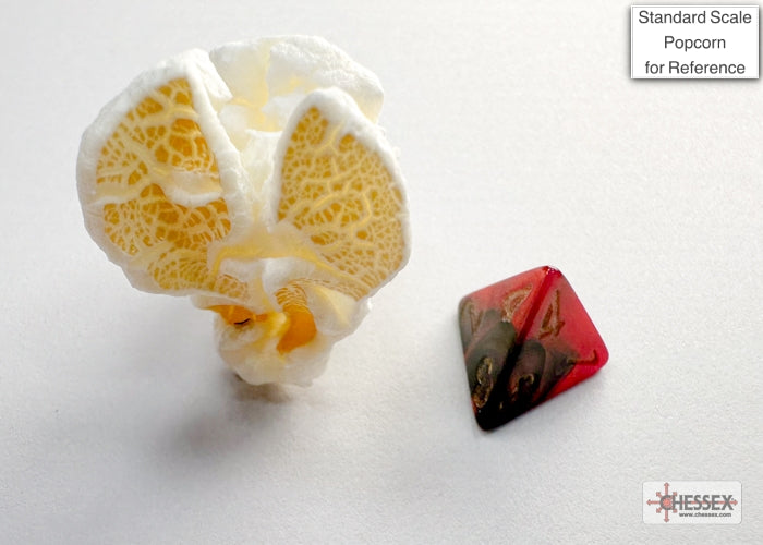 Gemini Black-Red/gold Mini-Polyhedral 7-Die Set (Mini Poly Release 3)