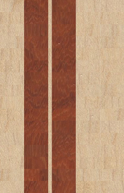 Striped Edge Grain 12x18x1 3/8"